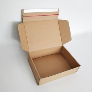 Zipper corrugated box, selfs-ealed corrugated box mail box for e-commerce